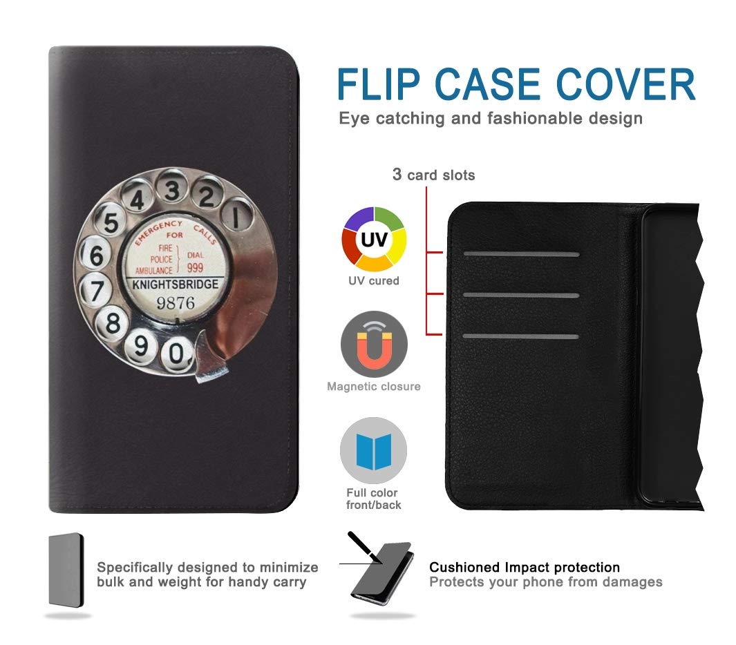 Amazon.com: RW0059 Retro Rotary Phone Dial On PU Leather Flip Case